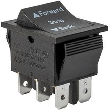 2 Pcs Universal Forward Reverse Switch for 6V 12V 24V Power Wheels, Forward Stop