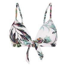 O'Neill Damen Badetop Schwimmtop Bikini Top Fiji Global, Weiß Multi, 36C