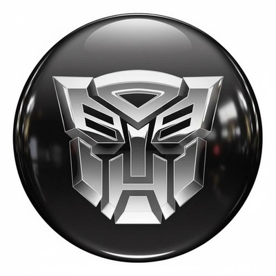 4 x 3D Domed Wheel Logo Sticker,Epoxidharz Badge -Transformers  Hochglanz Finish