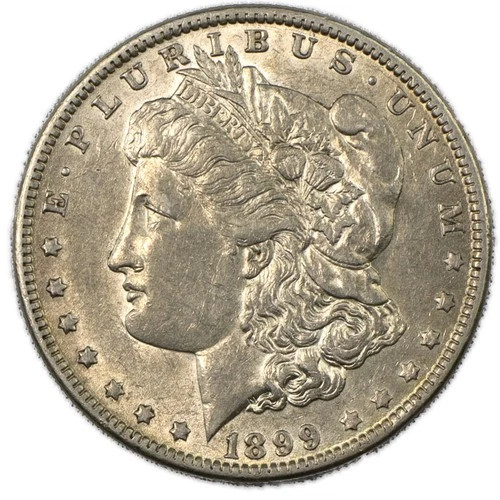 1899-O Morgan Silver Dollar AU Almost Uncirculated $1 Coin New Orleans Mint