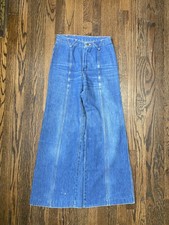 Vintage Rare 70s Maverick Blue Bell Denim Pants Indigo Blue Jeans Sanforized