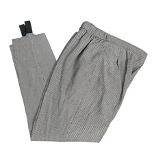 VTG 80's Women Sz 8 Houndstooth Stirrup Pants High Waist Pleated Preppy Office