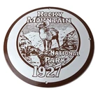 Vintage Rocky Mountains Sign - National Park Colorado Gas Pump Porcelain Sign