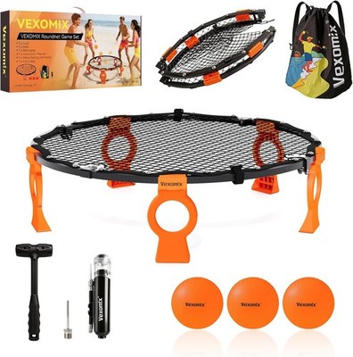 Portable Roundnet Outdoor Game Set with Balls