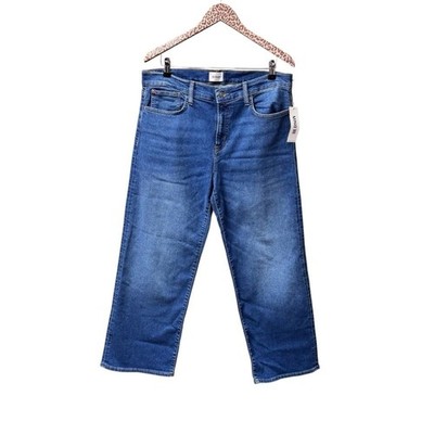 NEW Hudson Rosalie High Rise Wide Leg Ankle Jeans Denim Blue Hyperion 33 NWT