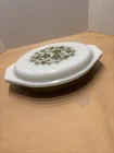 Vintage PYREX Spring Blossom Split Casserole Dish WITH LID-Excellent Condition
