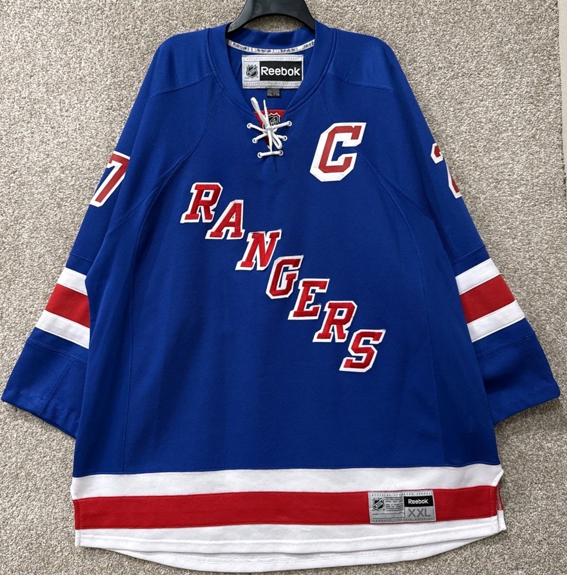 Reebok Premier NHL Mens Size 2XL New York Rangers Ryan McDonagh Hockey Jersey