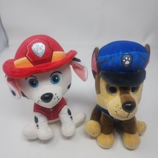 Paw Patrol 7  Chase  Marshall Dalmatian, Stuffed Plush, Toys Pre-owned  