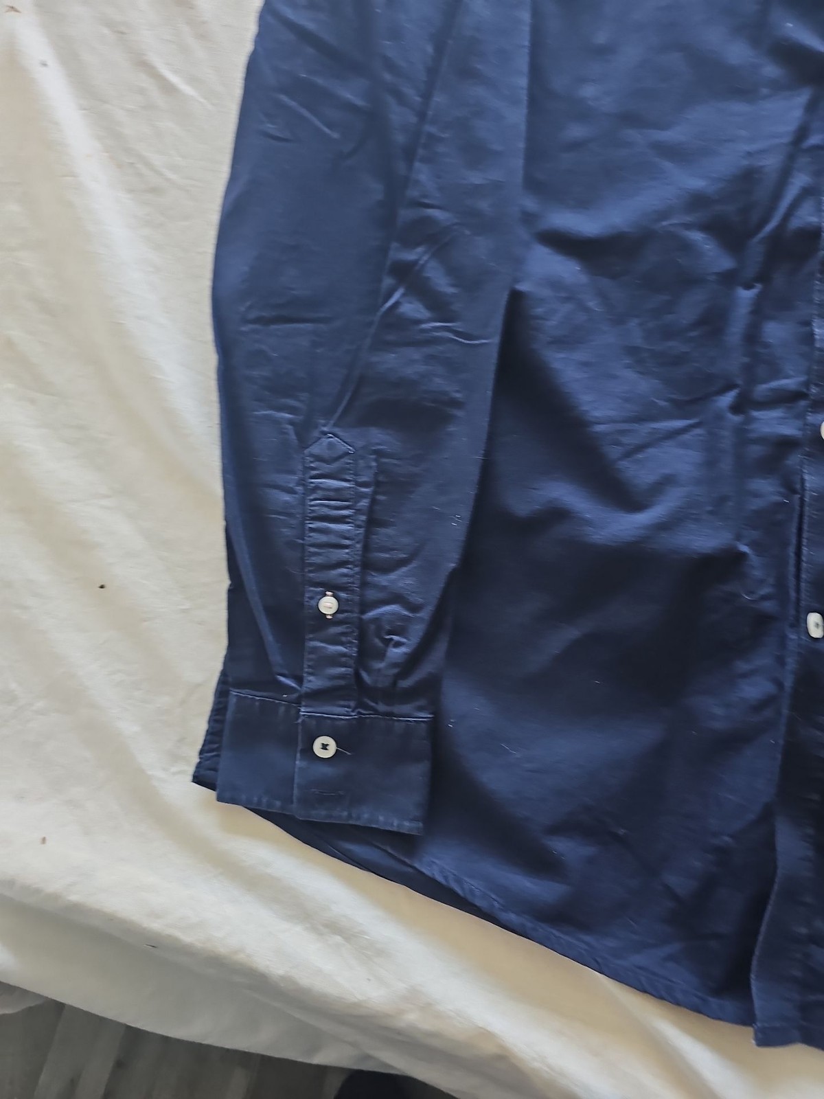 Crew Clothing Company Navy Blue Slim Fit Long Sleeve Shirt - XXL  320 image 2