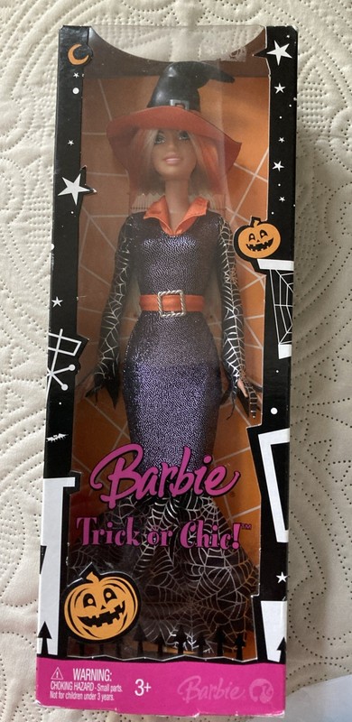 Trick or Chic! Barbie Halloween Doll 2008 Mattel M3539 NIB
