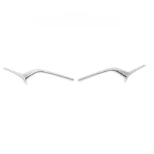  Silver Front Left and Right Bumper Molding Trim Compatible with 2020-2023 CX-30