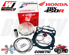 Honda 2004 2005 Trx450r Wiseco Piston Hi Comp Pump Gas Stock Bore Gaskets Kit