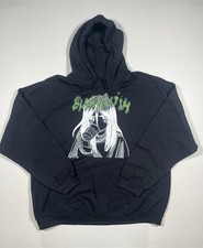 Felpa con cappuccio Billie Eilish uomo XL nera anime grafica pullover pile