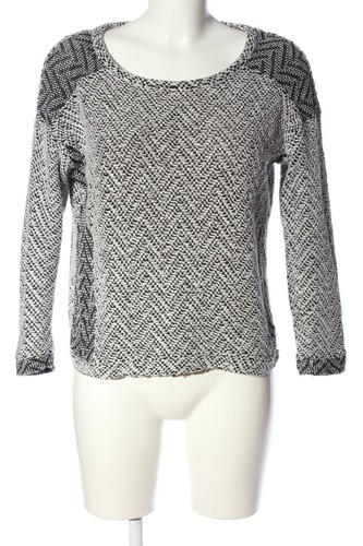 ATMOSPHERE Maglione girocollo Donna Taglia IT 40 bianco-nero stile casual - Foto 1 di 5