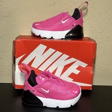 Nike Air Max 270 Girls Sneaker Pink/Black/White Mesh US 4C DD1646-602