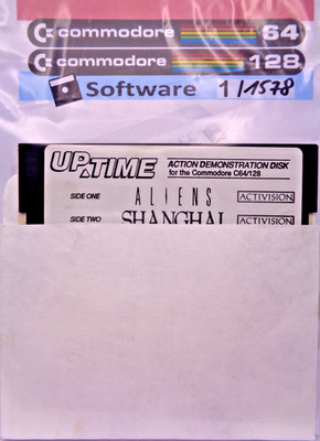 COMMODORE 64/128 -- ALIENS & SHANGHAI (ACTIVISION - DISK) #DEMONSTRATION DISK