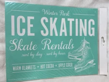 NEW “Ice Skating” Chalk Couture Chalk Transfer Stencil Size B RETIRED