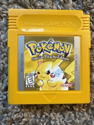 1999 Pokemon Yellow Version: Special Pikachu Edition GameBoy AUTHENTIC - Vintage