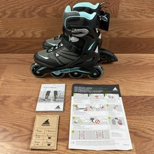 Rollerblade Zetrablade Womens Inline Skate Size 9 Black / Light Blue NEW w/o BOX