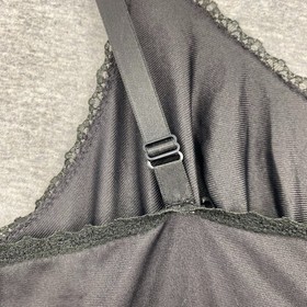 Vintage Dixie Belle Full Slip Womens 34 Black Nylon Fashion Length Lace Trim