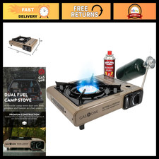 Portable Dual Fuel Camping Stove - Propane Butane - Lightweight with Carrying