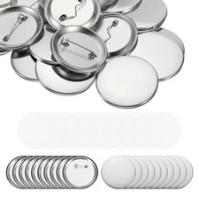 75mm / 2.95inch Metal Button Parts Supplies for Button Maker Machine Round Pi...