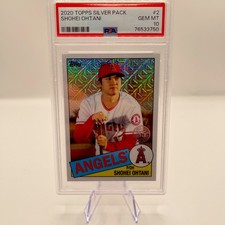 2020 TOPPS SILVER PACK 1985 CHROME PROMO #2 - SHOHEI OHTANI - PSA 10 GEM MT RARE