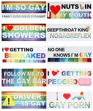 bylikeho 10Pcs Car Stickers,Magnetic Bumper Stickers,Car Classic Style