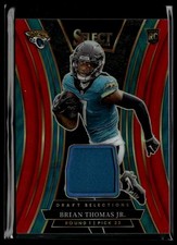 2024 Select #DSM-BTJ Brian Thomas Jr. Draft Memorabilia Red Prizm