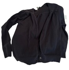 St. John’s Bay Black Button Up Cardigan, PM, Long Sleeves
