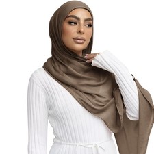 Viscose Hijab Scarf For Women Muslim Cotton Jersey Fashion Long Shawls Wrap