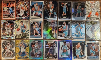 Lot Of 63 Charlotte Hornets Basketball Cards, Prizms, Rookies, Inserts,...