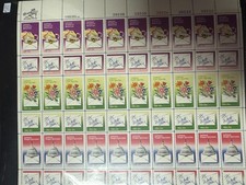 Scott 1805-1810 Letter Writing Sheet Of 60 15 Stamps 1980 Scott 1805-1810 Letter Writing Sheet Of 60 15 Stamps 1980