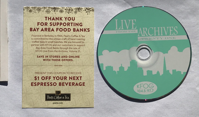 その他 Live From the Archives [DVD] KFOG Live From The Archives 21 (CD, 2014) RARE ☆*NEAR MINT DISC