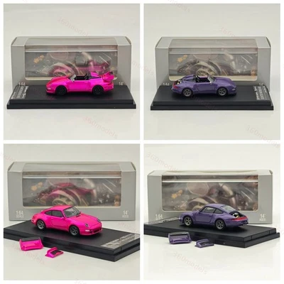 SW 1:64 Porsche Gunther Werks 993 Remastered Diecast Model Car - Four styles are