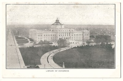 Private Post Card Library of Congress c1900 Congressional Library Washington D C