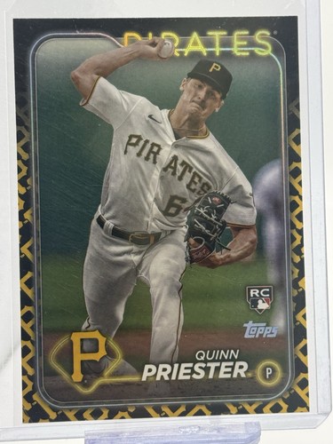 2024 Topps Series 1 #94 Quinn Priester RC Team Border / Color Parallel - Pirates