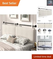Elegant Button Tufted Headboard for King Beds - Adjustable Wall Mount Design