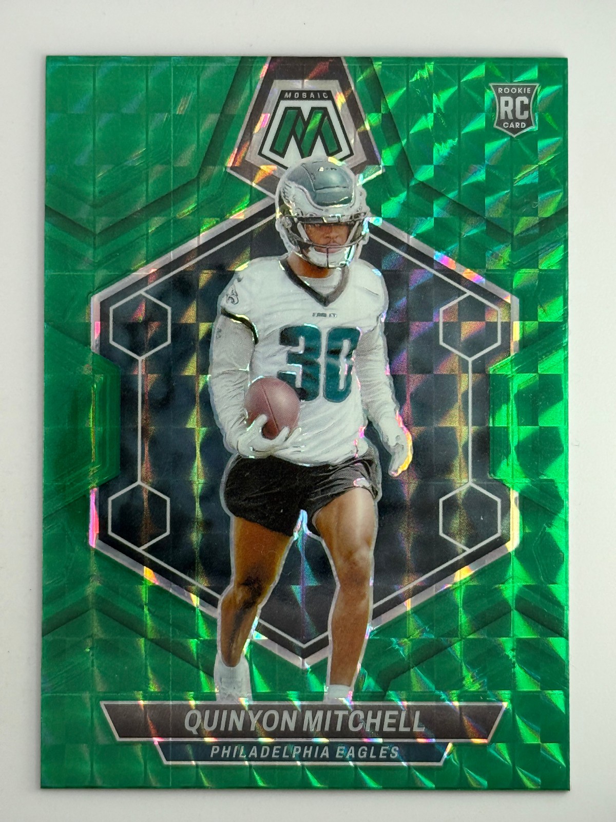 2024 Mosaic Quinyon Mitchell (RC) #322 Green Prizm FREE Shipping B2G2FREE
