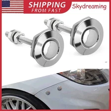 2x Universal Push Button Quick Release Hood Bonnet Pins Lock Clip Latch Bumper A
