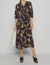 Marc Cain Midi Kleid N5 (42) neue Kollektion Blumen + Tier Muster NP 349€ wNEU