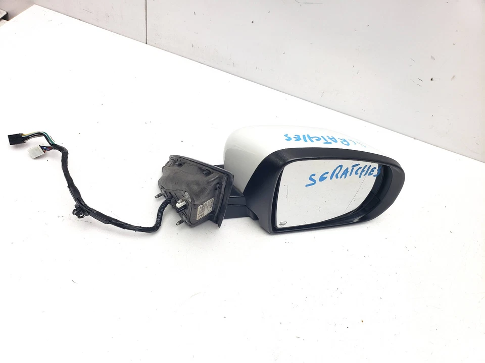 JEEP CHEROKEE KL MK5 WING MIRROR POWER FOLDING RIGHT DRIVER SIDE IN WHITE 2014 - Image 2 of 4