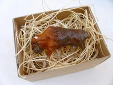 New 3D Dresden Paper Christmas Ornament Mini Buffalo Bison Feather Tree Decorati