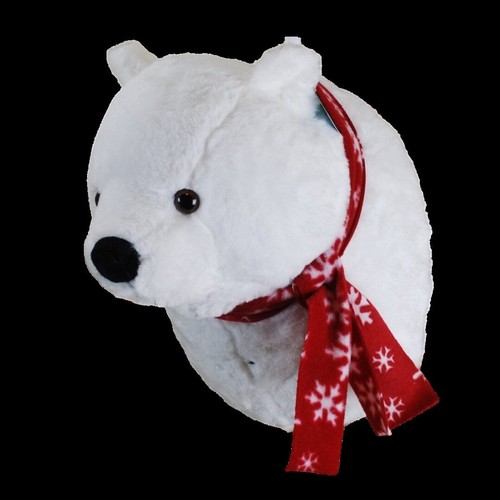 Motion Activated Christmas Singing Moving Mouth Polar Bear Head Decoration - 第 8/8 張圖片