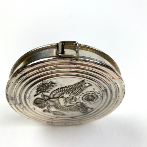 Vintage Large Tape Measure Great Seal of America E PLURIBUS UNUM Silver Plate - Picture 4 of 12