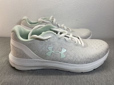 Size 6 Womens- Under Armour Charged Impulse Knit White 3022603-103