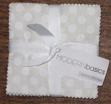 (45) 5" Fabric Squares - Modern Basics Neutral Beige Brown - Michael Miller