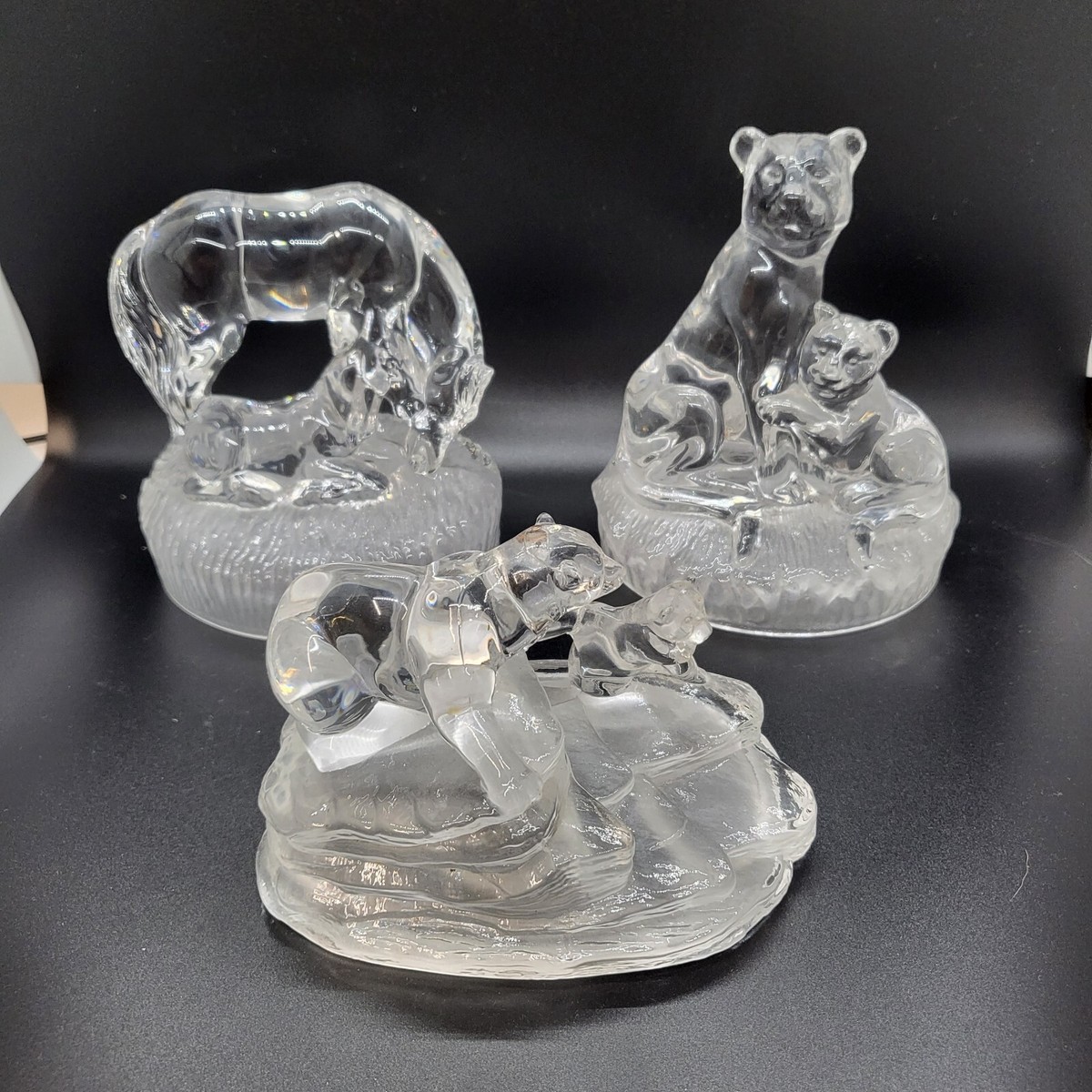 Vintage Royal Crystal Rock RCR Italy Lead Cristallo Figs X3 | eBay UK