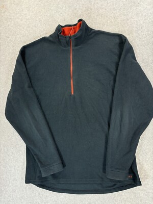Simms Quarter Zip Fleece Outdoor Pullover (Men's Medium) Black