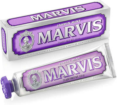 Marvis Jasmin Mint Toothpaste - Floral & Fresh Mint Flavor - 3.8 Oz